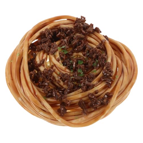HOLIDYOYO Simulationsnudelmodelle Künstliche Spaghetti-Requisiten Simulations-Spaghetti-Modelle Requisiten Für Das Szenenlayout Spaghetti-Food-Modelle Pasta-Modell Harz von HOLIDYOYO