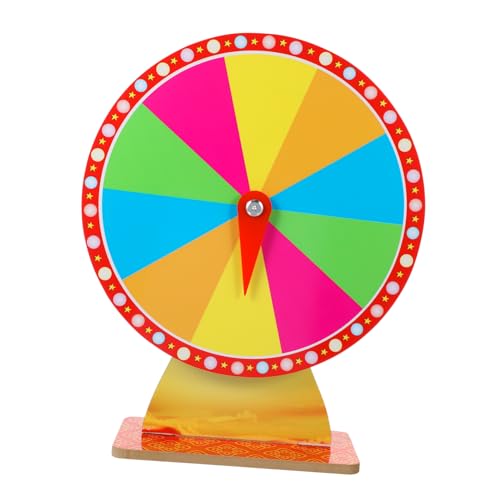 HOLIDYOYO Tisch-Preisrad Roulette-Rad Drehbares Trocken Abwischbares Rad Für Party-Glücksspiel Karneval Und Messe-Requisite von HOLIDYOYO