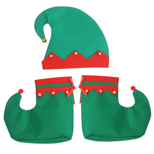 HOLIDYOYO Weihnachtliches Kostümset Für Elf Hut & Schuhe Festliche Verkleidung Für Weihnachtsfeiern Perfekte Requisiten Für Fotos Und Feiern Vielseitige Kostümaccessoires Für Die HOLIDYOYO Weihnachtliches Kostümset Für Elf Hut & Schuhe Festliche Verkleidung Für Weihnachtsfeiern Perfekte Requisiten Für Fotos Und Feiern Vielseitige Kostümaccessoires Für Die von HOLIDYOYO