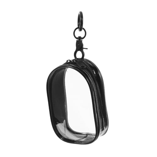 HOLIDYOYO -lauftasche Klare Figurenvitrine Mit Schlüsselanhänger Klarsicht-taschen-schlüsselanhänger Figuren-präsentationstasche Mit Schlüsselanhänger Vitrine Für Figuren Black Pvc von HOLIDYOYO