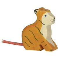HOLZTIGER 80138 Tiger, klein, sitzend von HOLZTIGER
