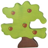 HOLZTIGER 80218 Apfelbaum für Vögel ca. 20 x 2,8 x 20 cm, Holz von HOLZTIGER