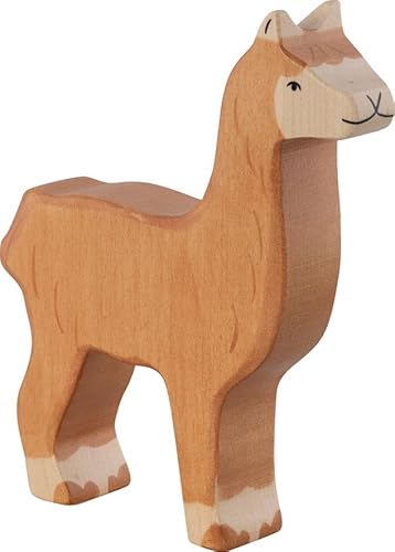 HOLZTIGER 80618 - Alpaka aus Holz, handgearbeitetes Holzspielzeug aus Ahorn, Farben auf Wasserbasis, fördert Fantasie & Kreativität der Kinder, Made IN Europe, 13cm x 3cm x 15cm, ab 3 Jahre HOLZTIGER 80618 - Alpaka aus Holz, handgearbeitetes Holzspielzeug aus Ahorn, Farben auf Wasserbasis, fördert Fantasie & Kreativität der Kinder, Made IN Europe, 13cm x 3cm x 15cm, ab 3 Jahre von HOLZTIGER