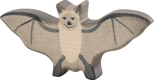HOLZTIGER 80619 - Fledermaus aus Holz, handgearbeitetes Holzspielzeug aus Ahorn, Farben auf Wasserbasis, fördert Fantasie & Kreativität der Kinder, Made IN Europe, 11cm x 2cm x 5cm, ab 3 Jahre HOLZTIGER 80619 - Fledermaus aus Holz, handgearbeitetes Holzspielzeug aus Ahorn, Farben auf Wasserbasis, fördert Fantasie & Kreativität der Kinder, Made IN Europe, 11cm x 2cm x 5cm, ab 3 Jahre von HOLZTIGER