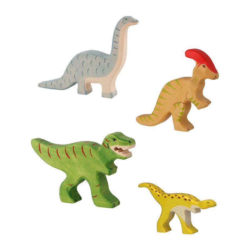 Holztier-Set DINOSAURIER 4-teilig von HOLZTIGER