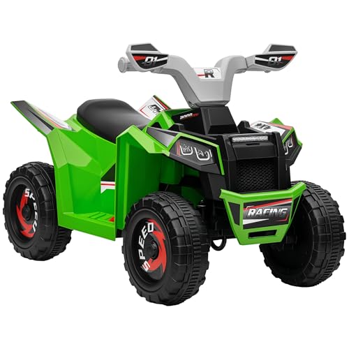 HOMCOM 6V Elektro Kinderquad 2,5 km/h Mini Elektroquad mit Vorwärts-, Rückwärtsfunktion, Elektrofahrzeug Kinderfahrzeug Kinder Quad, Elektroauto für Kinder 1,5-3 Jahre Grün HOMCOM 6V Elektro Kinderquad 2,5 km/h Mini Elektroquad mit Vorwärts-, Rückwärtsfunktion, Elektrofahrzeug Kinderfahrzeug Kinder Quad, Elektroauto für Kinder 1,5-3 Jahre Grün von HOMCOM