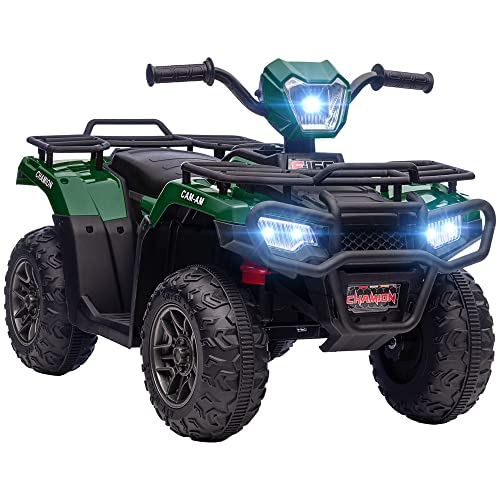 HOMCOM Elektro Kinderquad, Elektro-Quad mit LED und Musik, Elektroauto, Kinderfahrzeug für Kinder ab 3 Jahren, Kindermotorrad, Schwarz+Grün, 88 x 45 x 50 cm HOMCOM Elektro Kinderquad, Elektro-Quad mit LED und Musik, Elektroauto, Kinderfahrzeug für Kinder ab 3 Jahren, Kindermotorrad, Schwarz+Grün, 88 x 45 x 50 cm von HOMCOM