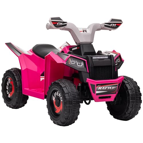HOMCOM Elektro Kinderquad, Elektrofahrzeug mit Vorwärts-und Rückwärtsfunktion, 2,5 km/h, 6 V Mini Elektroquad für Kinder 1,5-3 Jahre, Rosa HOMCOM Elektro Kinderquad, Elektrofahrzeug mit Vorwärts-und Rückwärtsfunktion, 2,5 km/h, 6 V Mini Elektroquad für Kinder 1,5-3 Jahre, Rosa von HOMCOM