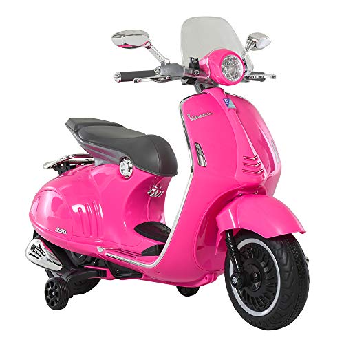 HOMCOM Kinder Elektro-Motorrad, 6V Kindermotorrad mit Scheinwerfer, Musik, Vor- und Rückwärtsgang, Trainingsräder, 30 kg belastbar, Elektromotorrad für 3-6 Jahre Kinder, Rosa HOMCOM Kinder Elektro-Motorrad, 6V Kindermotorrad mit Scheinwerfer, Musik, Vor- und Rückwärtsgang, Trainingsräder, 30 kg belastbar, Elektromotorrad für 3-6 Jahre Kinder, Rosa von HOMCOM