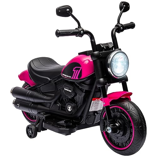 HOMCOM Kindermotorrad Kinder Elektro-Motorrad Elektrofahrzeug Kinderfahrzeug mit 2 abnehmbaren Stützrädern, 3 km/h, für 1,5-3 Jahre Kinder Kunststoff Eisen Rosa 76 x 42 x 57 cm HOMCOM Kindermotorrad Kinder Elektro-Motorrad Elektrofahrzeug Kinderfahrzeug mit 2 abnehmbaren Stützrädern, 3 km/h, für 1,5-3 Jahre Kinder Kunststoff Eisen Rosa 76 x 42 x 57 cm von HOMCOM
