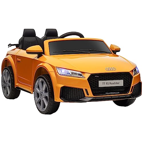 HOMCOM Kinder Elektroauto 12V Kinderauto mit 2,4G Fernbedienung, Musik, Hupe, Elektrofahrzeug mit LED-Leuchte, USB/MP3-Anschluss, Rückwärtsfunktion, für Kinder 3-5 Jahre, Gelb HOMCOM Kinder Elektroauto 12V Kinderauto mit 2,4G Fernbedienung, Musik, Hupe, Elektrofahrzeug mit LED-Leuchte, USB/MP3-Anschluss, Rückwärtsfunktion, für Kinder 3-5 Jahre, Gelb von HOMCOM