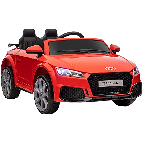 HOMCOM Kinder Elektroauto 12V Kinderauto mit 2,4G Fernbedienung, Musik, Hupe, Elektrofahrzeug mit LED-Leuchte, USB/MP3-Anschluss, Rückwärtsfunktion, für Kinder 3-5 Jahre, Rot HOMCOM Kinder Elektroauto 12V Kinderauto mit 2,4G Fernbedienung, Musik, Hupe, Elektrofahrzeug mit LED-Leuchte, USB/MP3-Anschluss, Rückwärtsfunktion, für Kinder 3-5 Jahre, Rot von HOMCOM