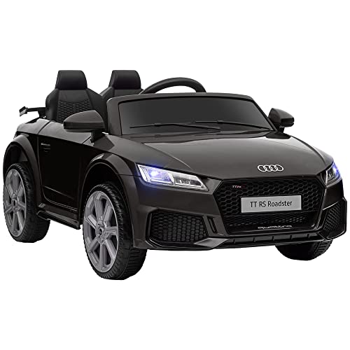 HOMCOM Kinder Elektroauto 12V Kinderauto mit 2,4G Fernbedienung, Musik, Hupe, Elektrofahrzeug mit LED-Leuchte, USB/MP3-Anschluss, Rückwärtsfunktion, für Kinder 3-5 Jahre, Schwarz HOMCOM Kinder Elektroauto 12V Kinderauto mit 2,4G Fernbedienung, Musik, Hupe, Elektrofahrzeug mit LED-Leuchte, USB/MP3-Anschluss, Rückwärtsfunktion, für Kinder 3-5 Jahre, Schwarz von HOMCOM