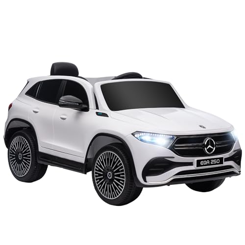 HOMCOM Kinder Elektroauto 12V Mercedes-Benz EQA Elektrofahrzeuge mit Fernbedienung, Kinderauto mit MP3-Player, Scheinwerfer, Tragebarer Batterie, 3-8 km/h, für 3-8 Jahre Kinder, Weiß HOMCOM Kinder Elektroauto 12V Mercedes-Benz EQA Elektrofahrzeuge mit Fernbedienung, Kinderauto mit MP3-Player, Scheinwerfer, Tragebarer Batterie, 3-8 km/h, für 3-8 Jahre Kinder, Weiß von HOMCOM