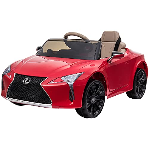 HOMCOM Kinderauto Kinderfahrzeug das offiziell lizenzierte Aufsitz-Lexus LC500 für 3-6 Jahre Elektroauto mit 2,4G Fernsteuerung MP3/USB Licht Musik Kunststoff Metall Rot 106 x 43 x 44 cm HOMCOM Kinderauto Kinderfahrzeug das offiziell lizenzierte Aufsitz-Lexus LC500 für 3-6 Jahre Elektroauto mit 2,4G Fernsteuerung MP3/USB Licht Musik Kunststoff Metall Rot 106 x 43 x 44 cm von HOMCOM
