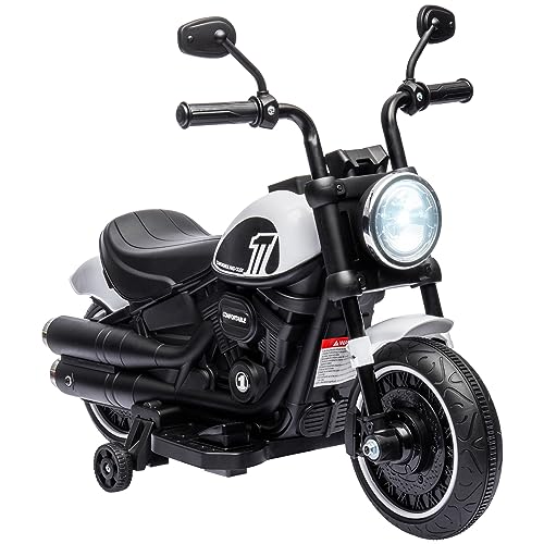 HOMCOM Kindermotorrad Kinder Elektro-Motorrad Elektrofahrzeug Kinderfahrzeug mit 2 abnehmbaren Stützrädern, 3 km/h, für 1,5-3 Jahre Kinder Weiß 76 x 42 x 57 cm HOMCOM Kindermotorrad Kinder Elektro-Motorrad Elektrofahrzeug Kinderfahrzeug mit 2 abnehmbaren Stützrädern, 3 km/h, für 1,5-3 Jahre Kinder Weiß 76 x 42 x 57 cm von HOMCOM