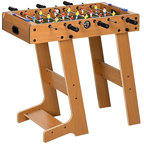 HOMCOM Klappbarer Tischkicker aus Holz, Tischkicker mit 18 Spielern, 2 Bällen, 6 Stangen und Spielbrett, Spieltisch für Erwachsene und Kinder, für Familie, Bar, Spielzimmer, 69 x 37 x 70 cm HOMCOM Klappbarer Tischkicker aus Holz, Tischkicker mit 18 Spielern, 2 Bällen, 6 Stangen und Spielbrett, Spieltisch für Erwachsene und Kinder, für Familie, Bar, Spielzimmer, 69 x 37 x 70 cm von HOMCOM