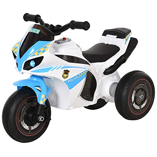 HOMCOM Sänfte Kinder Rennmotorrad Musik- und Lichteffekte Aufbewahrungskoffer Blau Weiß HOMCOM Sänfte Kinder Rennmotorrad Musik- und Lichteffekte Aufbewahrungskoffer Blau Weiß von HOMCOM