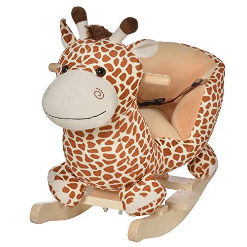 HOMCOM Schaukelpferd Schaukeltier Schaukelspielzeug Babyschaukel Spielzeug Kinder Lieder L60 x B33 x H45 cm HOMCOM Schaukelpferd Schaukeltier Schaukelspielzeug Babyschaukel Spielzeug Kinder Lieder L60 x B33 x H45 cm von HOMCOM