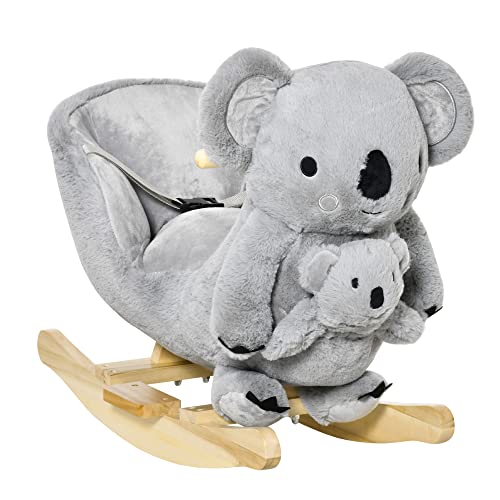 HOMCOM Schaukeltier Schaukelpferd Kinder Schaukel Grau 60 x 33 x 50 cm HOMCOM Schaukeltier Schaukelpferd Kinder Schaukel Grau 60 x 33 x 50 cm von HOMCOM