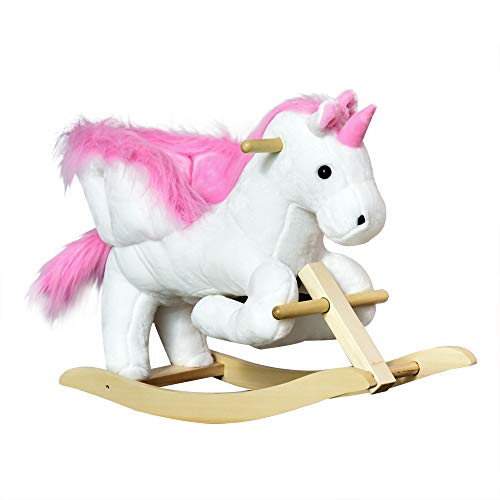 HOMCOM Schaukeltier Schaukelpferd Kinder Schaukel Rosa+Weiß 65 x 32 x 55 cm HOMCOM Schaukeltier Schaukelpferd Kinder Schaukel Rosa+Weiß 65 x 32 x 55 cm von HOMCOM
