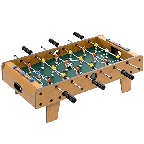 HOMCOM Tisch Baby-Foot für Kinder ab 6 Jahren, 2 Luftballons, 18 Spieler, 69 x 37 x 24 cm von HOMCOM