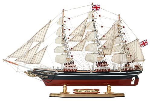 HOME DECOR SAILINGSTORY Holzmodell Schiff Clipper Cutty Sark Maßstab 1:125 Replik Schiffsmodell Segelboot Dekor Medium von HOME DECOR SAILINGSTORY