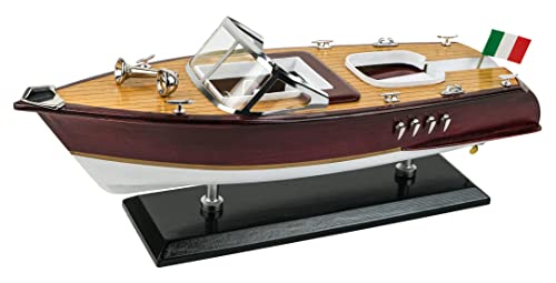 SAILINGSTORY Holz Schnellboot Modell Riva Aquarama Runabout Modellboot Yacht von HOME DECOR SAILINGSTORY