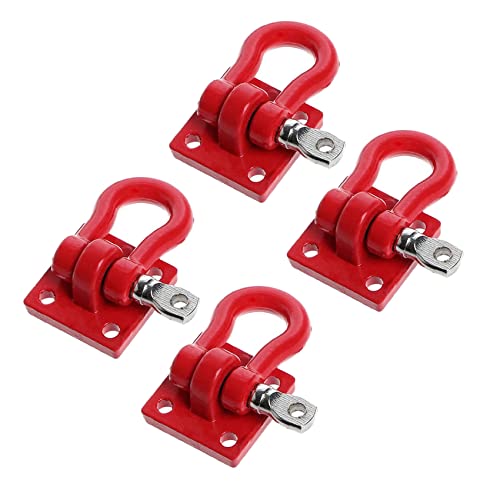 HOMEDEK 2X MetallkletteranhäNger Abschlepphaken Schnalle, Winde SchäKel ZubehöR für RC Crawler Truck im MaßStab 1:10 D90 SCX10 Kletterauto, Rot HOMEDEK 2X MetallkletteranhäNger Abschlepphaken Schnalle, Winde SchäKel ZubehöR für RC Crawler Truck im MaßStab 1:10 D90 SCX10 Kletterauto, Rot von HOMEDEK