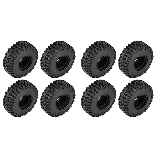 HOMEDEK 8 STÜCK 55X18mm Weich Gummi Rad Reifen Reifen für 1/24 RC Crawler Auto Axial SCX24 90081 AXI00002 Upgrade Teile von HOMEDEK
