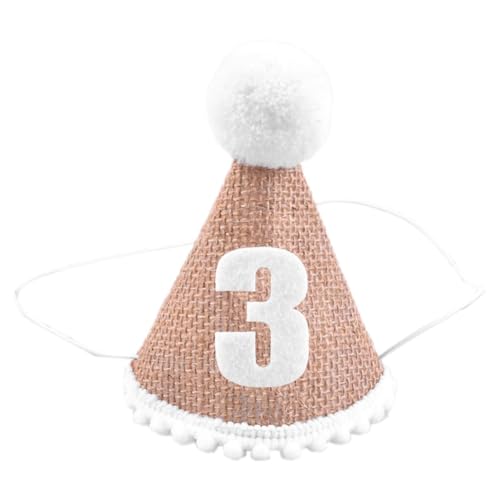 HOMEDEK Mütze Baby-Geburtstagsparty-Mütze 3. Jahre Kinder-Babyparty-Mütze Geburtstags-Stirnband-Dekoration A von HOMEDEK