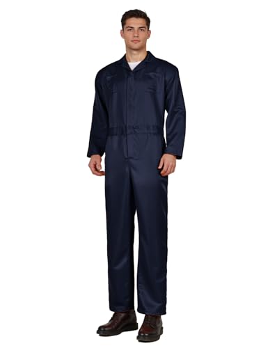 HOMELEX Marineblauer Overall für Erwachsene, Halloween-Overall für Herren, Horror-Killer-Kostüm von HOMELEX