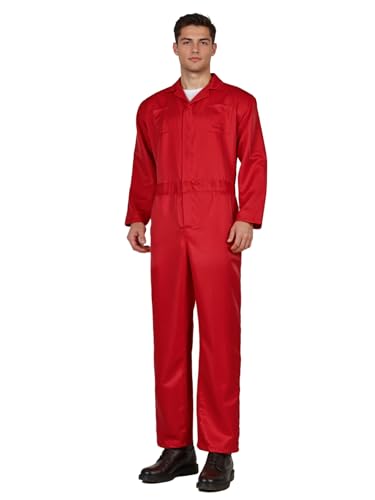 HOMELEX Marineblauer Overall für Erwachsene, Halloween-Overall für Herren, Horror-Killer-Kostüm von HOMELEX