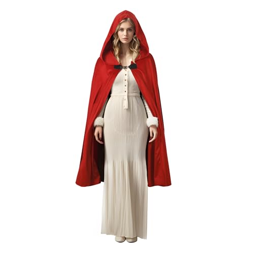 HOMELEX Renaissance Kapuzenumhang Halloween Mittelalter Kostüm Cosplay Kurzer Umhang für Damen und Herren HOMELEX Renaissance Kapuzenumhang Halloween Mittelalter Kostüm Cosplay Kurzer Umhang für Damen und Herren von HOMELEX