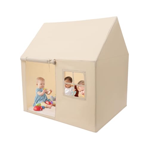 Spielzelt Haus Kinder Indoor Kindertelt Drinnen mit Matte Kinderzimmer Dekor- Lesezelt &Spielzimmer 125x90x125cm Kinder Spielzelt in Form eines Hauses für Kleinkinder 4-5 Jahre Spielzelt Haus Kinder Indoor Kindertelt Drinnen mit Matte Kinderzimmer Dekor- Lesezelt &Spielzimmer 125x90x125cm Kinder Spielzelt in Form eines Hauses für Kleinkinder 4-5 Jahre von HOMEONENIC