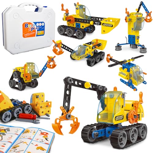 HOMETTER Gebäude Spielzeug für Alter 5-12 Jahre alte Jungen Geschenk, 6 in 1 Engineering Bagger Spielzeug, Kinder Stamm Lernen Spielzeug Pädagogischer Bausatz HOMETTER Gebäude Spielzeug für Alter 5-12 Jahre alte Jungen Geschenk, 6 in 1 Engineering Bagger Spielzeug, Kinder Stamm Lernen Spielzeug Pädagogischer Bausatz von HOMETTER
