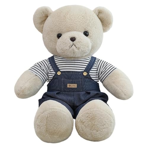 HOMEXYLYL Bär Plüschtiere Flauschiger Cowboy Teddybär Niedlich Und Weich Weihnachten Geburtstag Kinder Erwachsene Geschenk(Blue) von HOMEXYLYL