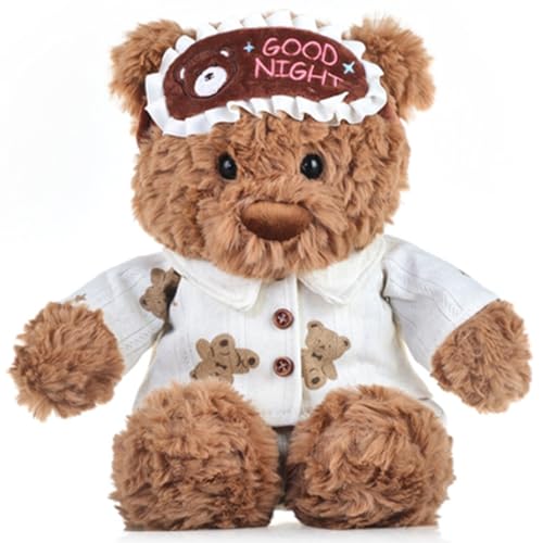 HOMEXYLYL Bär Stofftier, Bär Plüschtier Niedlicher Weicher Schlafender Teddy Weihnachtsgeburtstagsfeier Geschenke for Mädchen Jungen von HOMEXYLYL