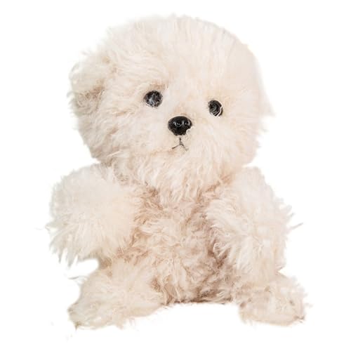 HOMEXYLYL Bichon Frise Plüsch Spielzeug, Hund Plüsch Spielzeug Realistische Plüsch Hund Für Kinder Weihnachten Geburtstag Geschenk(22cm/8.7in) von HOMEXYLYL