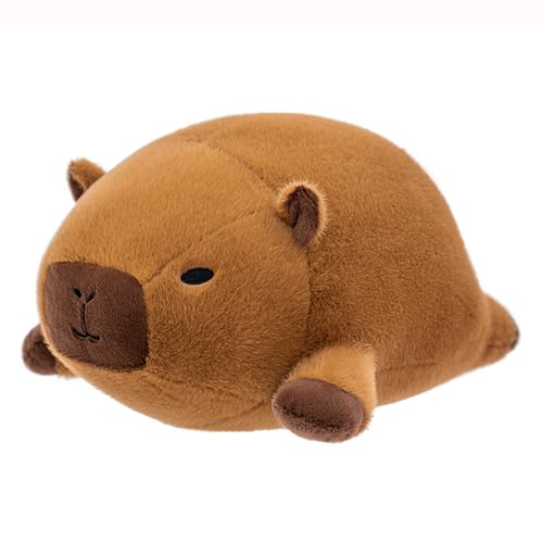HOMEXYLYL Capybara-Plüschkissen, Capybara-Stofftierspielzeug, kuschelig weich, perfekt for Kuscheln, entspannende Geschenke for Erwachsene(L) von HOMEXYLYL