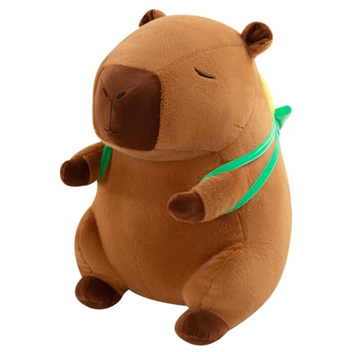 HOMEXYLYL Capybara Plüschtier, Capybara Kuscheltier Stofftier mit Mais Rucksack Geburtstags sowohl Kindern als auch Erwachsenen gefallen(45cm/17.7in) von HOMEXYLYL