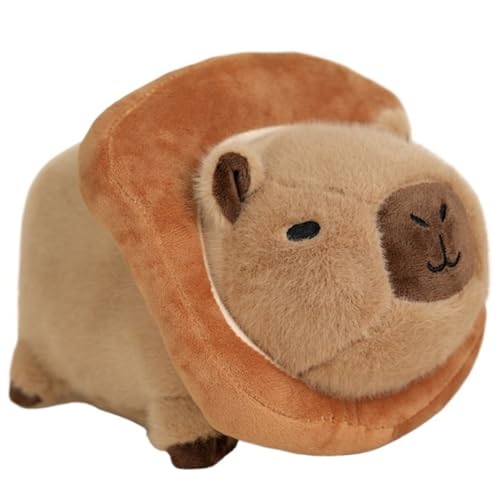 HOMEXYLYL Capybara-Plüschtier, Capybara-Stofftierkissen mit Brotkopfschmuck, Weihnachts- und Geburtstagsgeschenke for Kinder und Erwachsene HOMEXYLYL Capybara-Plüschtier, Capybara-Stofftierkissen mit Brotkopfschmuck, Weihnachts- und Geburtstagsgeschenke for Kinder und Erwachsene von HOMEXYLYL