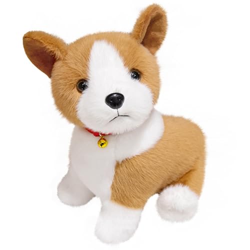 HOMEXYLYL Corgi-Hund-Plüschtier, Corgi-Stofftier-Simulationswelpe mit Glocke, geeignet for Kinder und Erwachsene, Geburtstags HOMEXYLYL Corgi-Hund-Plüschtier, Corgi-Stofftier-Simulationswelpe mit Glocke, geeignet for Kinder und Erwachsene, Geburtstags von HOMEXYLYL