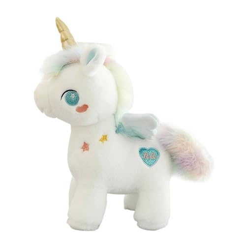 HOMEXYLYL Einhorn-Plüschtier, süßes Einhorn-Plüschtier, farbiges Plüschtier for Jungen und Mädchen, for Valentinstag und Geburtstag(Blue) von HOMEXYLYL