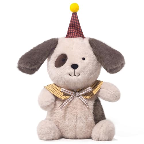 HOMEXYLYL Geburtstagshund-Plüschtier, Partywelpe, Kuscheltier, Kawaii-Schal, Feenhut, weiche Dekoration, Geburtstagsgeschenke for Kinder HOMEXYLYL Geburtstagshund-Plüschtier, Partywelpe, Kuscheltier, Kawaii-Schal, Feenhut, weiche Dekoration, Geburtstagsgeschenke for Kinder von HOMEXYLYL