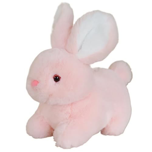 HOMEXYLYL Kaninchen Plüschtier, Kaninchen Plüschtier Weiche Simulation Kaninchen Ostern Weihnachten Geburtstag Geschenk Für Kinder(Pink) von HOMEXYLYL