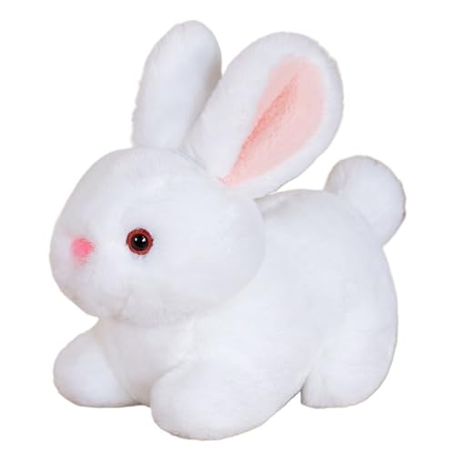 HOMEXYLYL Kaninchen Plüschtier, Kaninchen Plüschtier Weiche Simulation Kaninchen Ostern Weihnachten Geburtstag Geschenk Für Kinder(White) von HOMEXYLYL