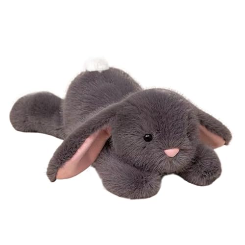 HOMEXYLYL Kaninchen Plüschtier Kaninchen Plüschtier Niedliche Stoffohren Weihnachten Ostern Geburtstag Kinder Erwachsene Geschenke(Black) von HOMEXYLYL