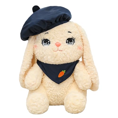 HOMEXYLYL Kaninchen-Stofftier, Kaninchen-Plüschtiere, süße Baskenmütze, Teddy-Häschen, Weihnachts-Ostergeschenke for Jungen und Mädchen HOMEXYLYL Kaninchen-Stofftier, Kaninchen-Plüschtiere, süße Baskenmütze, Teddy-Häschen, Weihnachts-Ostergeschenke for Jungen und Mädchen von HOMEXYLYL