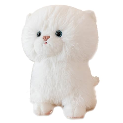 HOMEXYLYL Katzen-Plüschtiere, Kätzchen, Kuscheltier, Kawaii-Kätzchen, weiche Weihnachts- und Geburtstagsgeschenke for Kinder(White) von HOMEXYLYL
